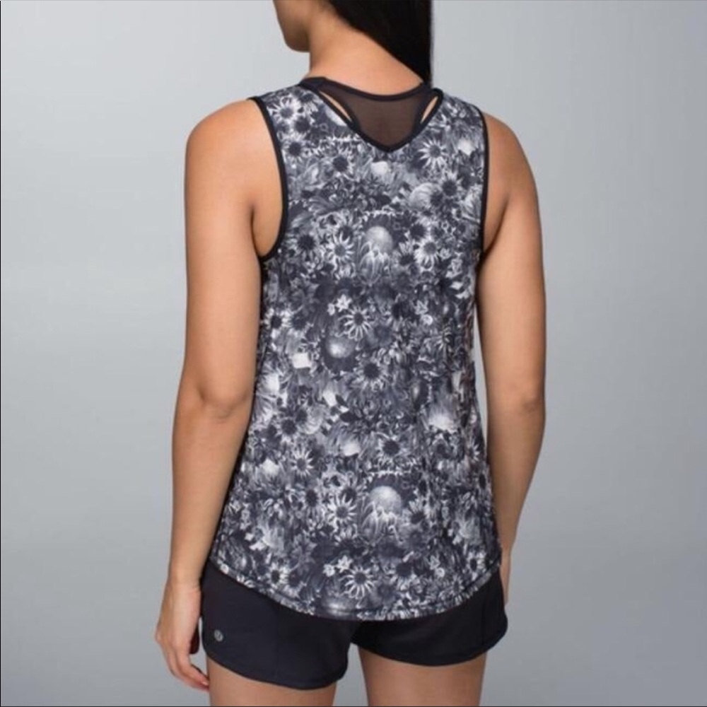 Lululemon Split Singlet Tank Top Flowabunga Flora… - image 2